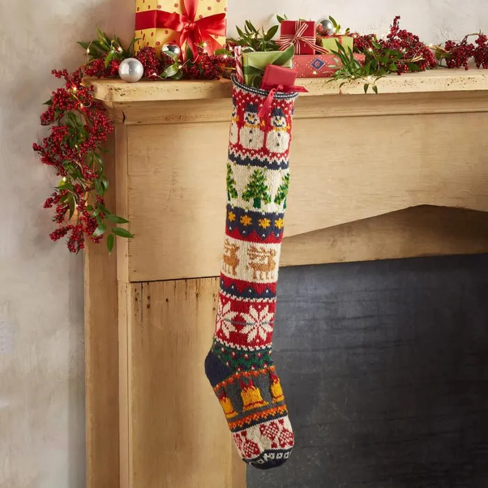 Women Heirloom Holiday Mix Stocking Sundance Catalog Decor