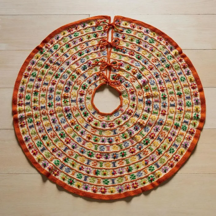 Women Heirloom Nordic Pom Pom Tree Skirt Sundance Catalog Seasonal Women Heirloom Nordic Pom Pom Tree Skirt Sundance Catalog Seasonal
