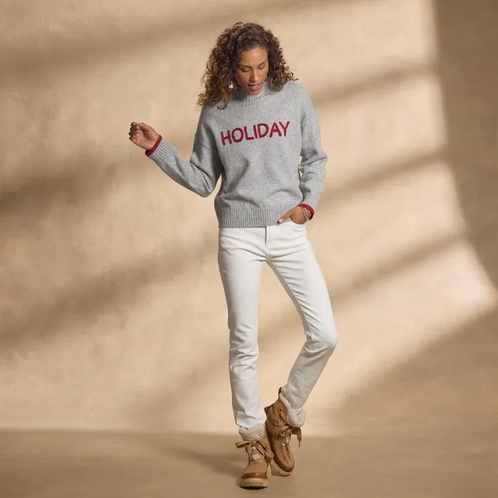 Women Holiday Season Sweater Heather Gray Sundance Catalog Sweaters Women Holiday Season Sweater Heather Gray Sundance Catalog Sweaters