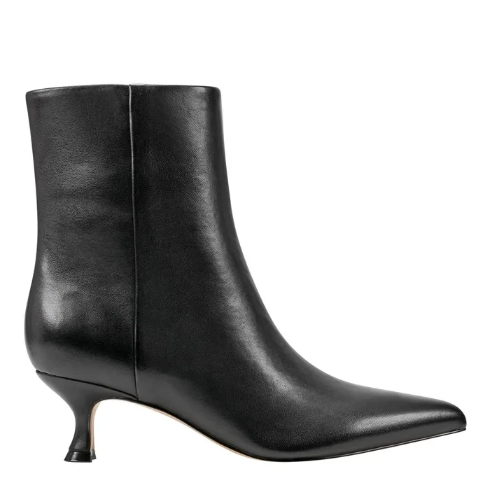 Women Iggy Dress Bootie Black Leather Marc Fisher Dress Boots