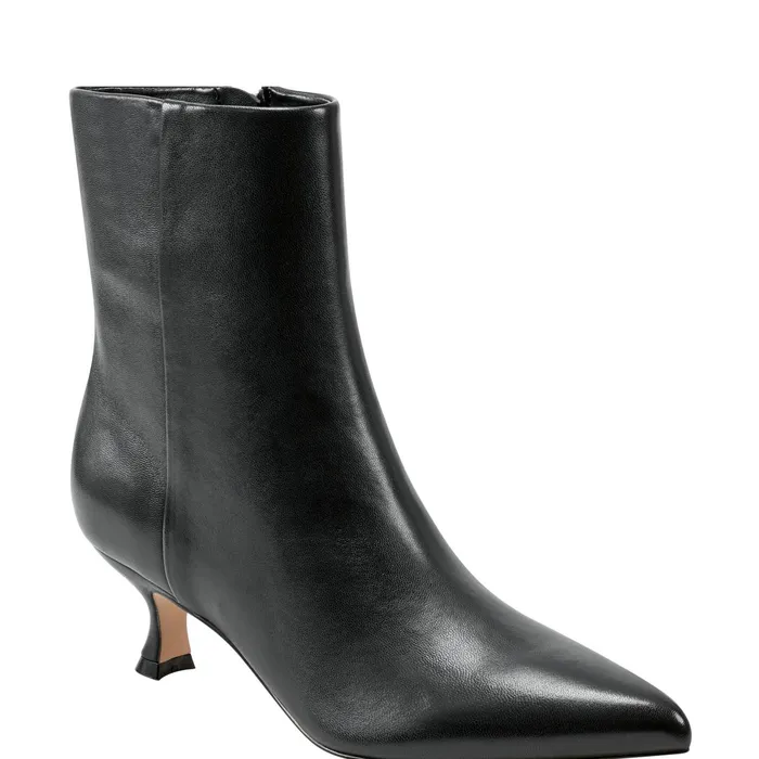 Women Iggy Dress Bootie Black Leather Marc Fisher Dress Boots