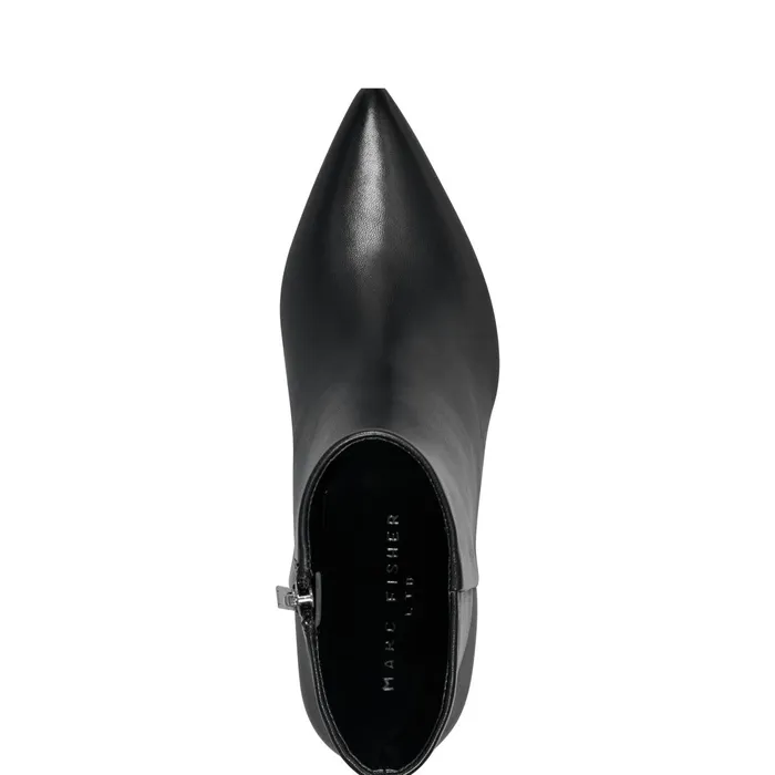 Women Iggy Dress Bootie Black Leather Marc Fisher Dress Boots