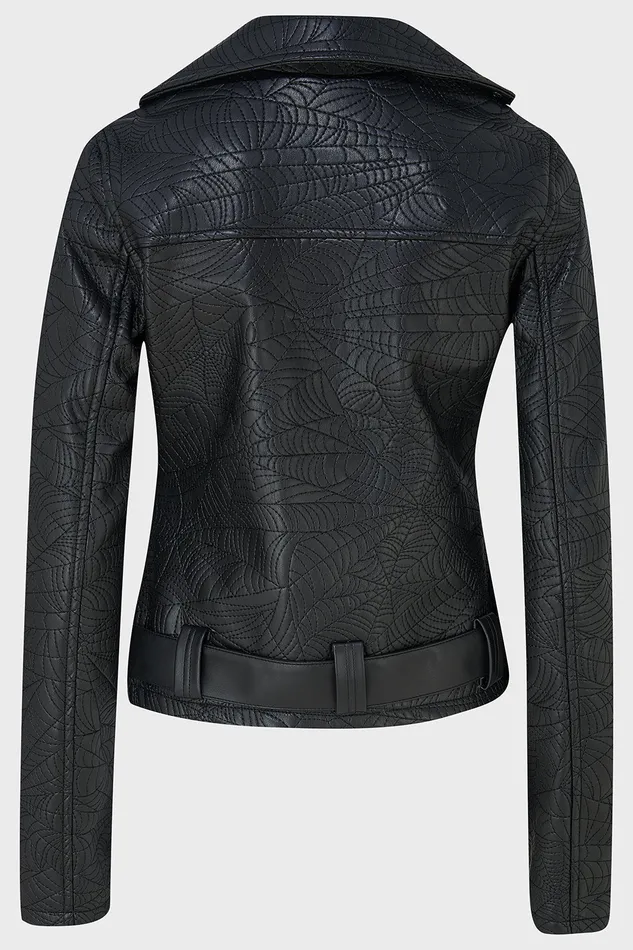 Women Jackets and Coats Killstar Spideration Biker Jacket