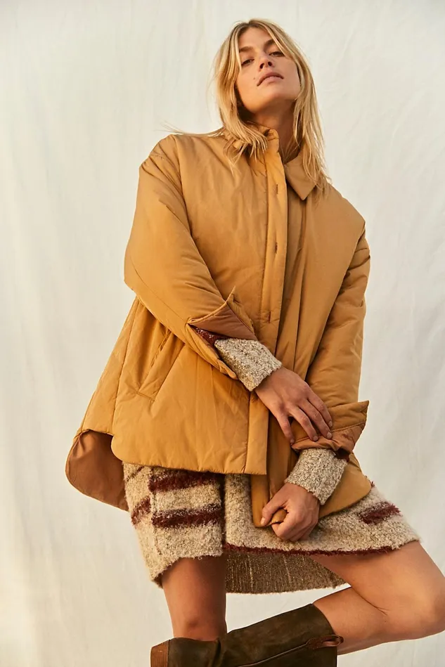 Women Jackets Free People Crazy Cool Shirt Jacket Canyon Sunset