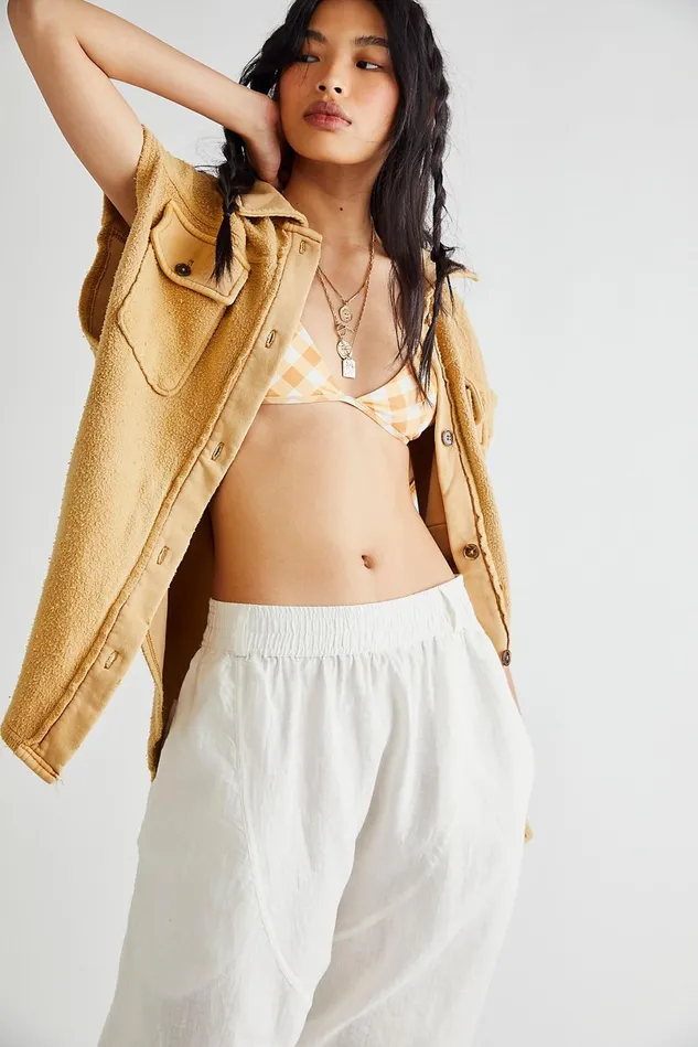 Women Jackets Free People Ruby Vest Sueded Suntan