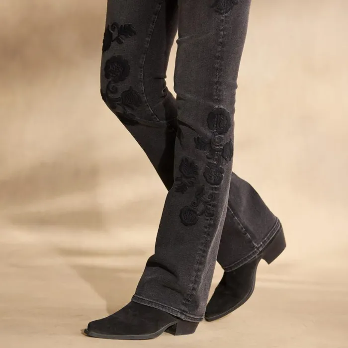 Women Janis Embroidered Kelly Jeans Dark Night Sundance Catalog Denim Shop Women Janis Embroidered Kelly Jeans Dark Night Sundance Catalog Denim Shop