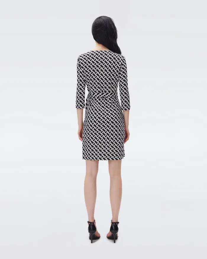 Women Julian Silk Jersey Wrap Dress Chain Link Medium Black DVF Dresses Women Julian Silk Jersey Wrap Dress Chain Link Medium Black DVF Dresses