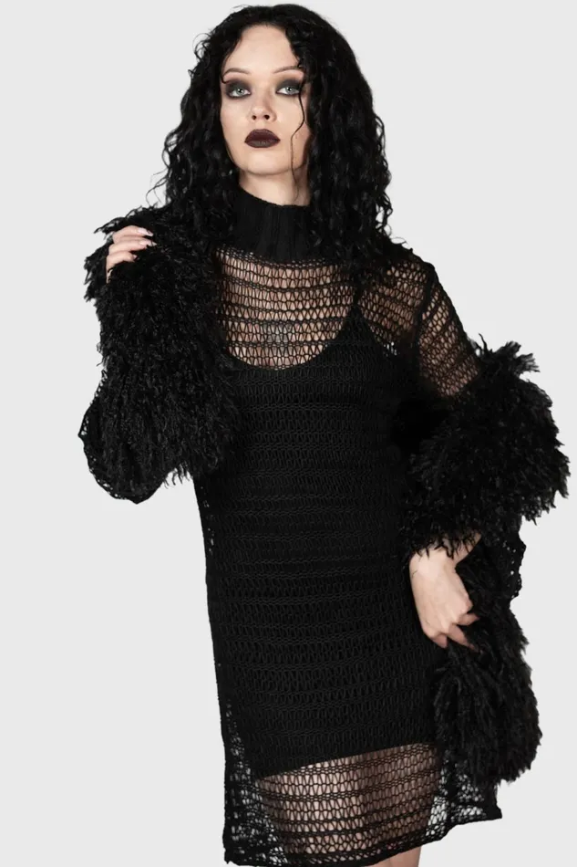Women Knitted Killstar Rebecca039s Rage Knit Dress