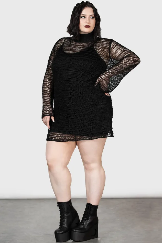 Women Knitted Killstar Rebecca039s Rage Knit Dress