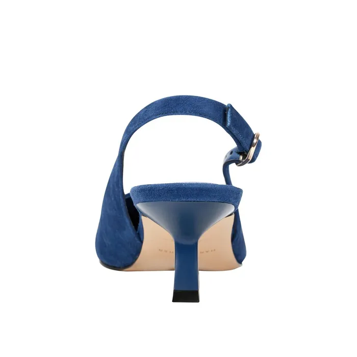 Women Kory Slingback Pump Dark Blue Suede Marc Fisher Heels and Pumps