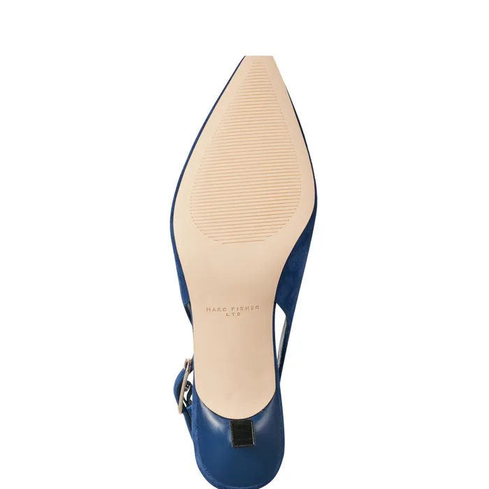 Women Kory Slingback Pump Dark Blue Suede Marc Fisher Heels and Pumps