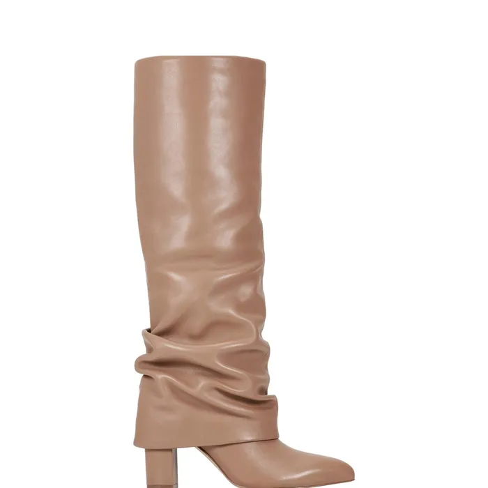Women Lalita Foldover Dress Boot Light Natural Leather Marc Fisher Dress Boots Women Lalita Foldover Dress Boot Light Natural Leather Marc Fisher Dress Boots