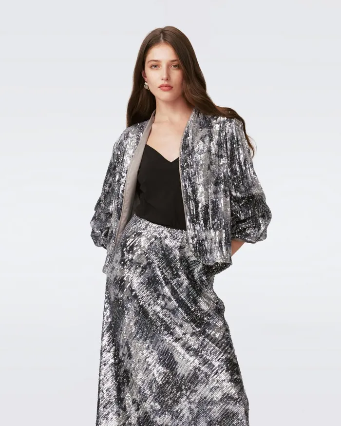 Women Laredo Jacket Shadow Dancer Black DVF Jackets and Coats