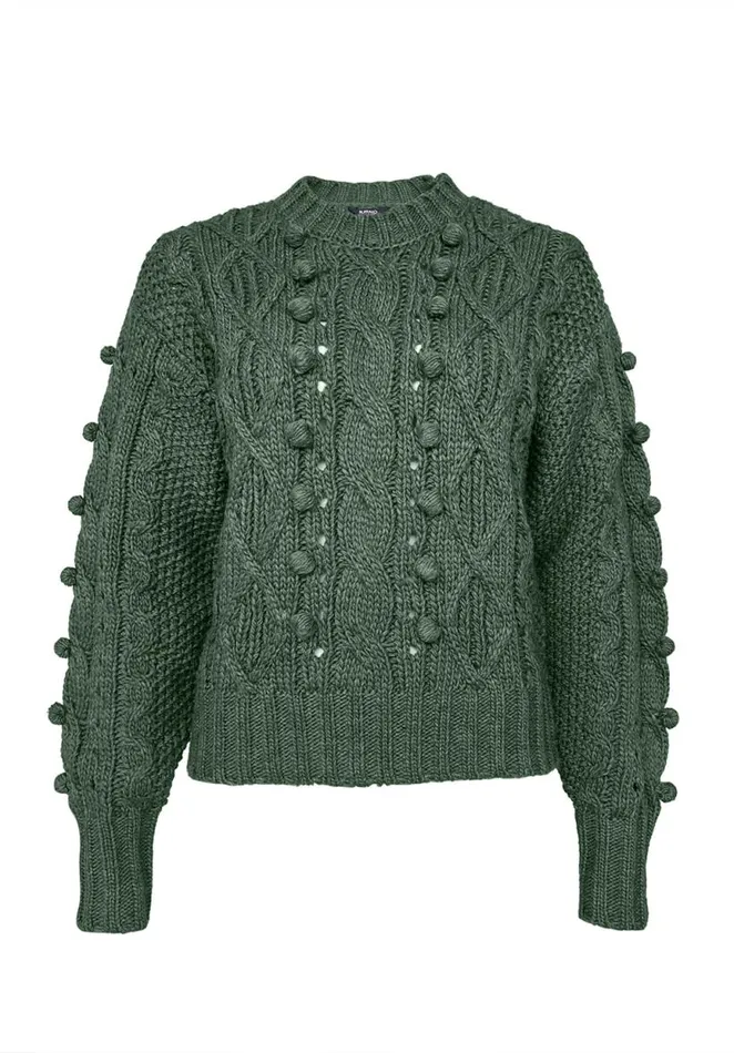Women Larsa Dark Green Women039s Crew Neck Sweater Dk Green Buffalo David Bitton Sweaters