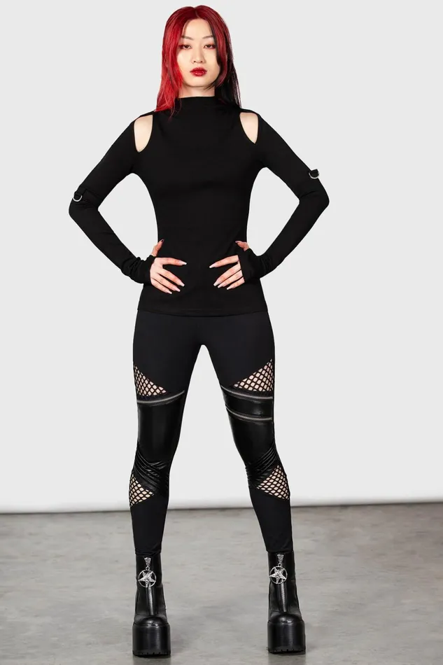 Women Leggings Killstar Neo Noir Leggings
