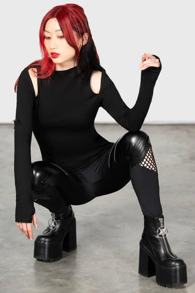 Women Leggings Killstar Neo Noir Leggings