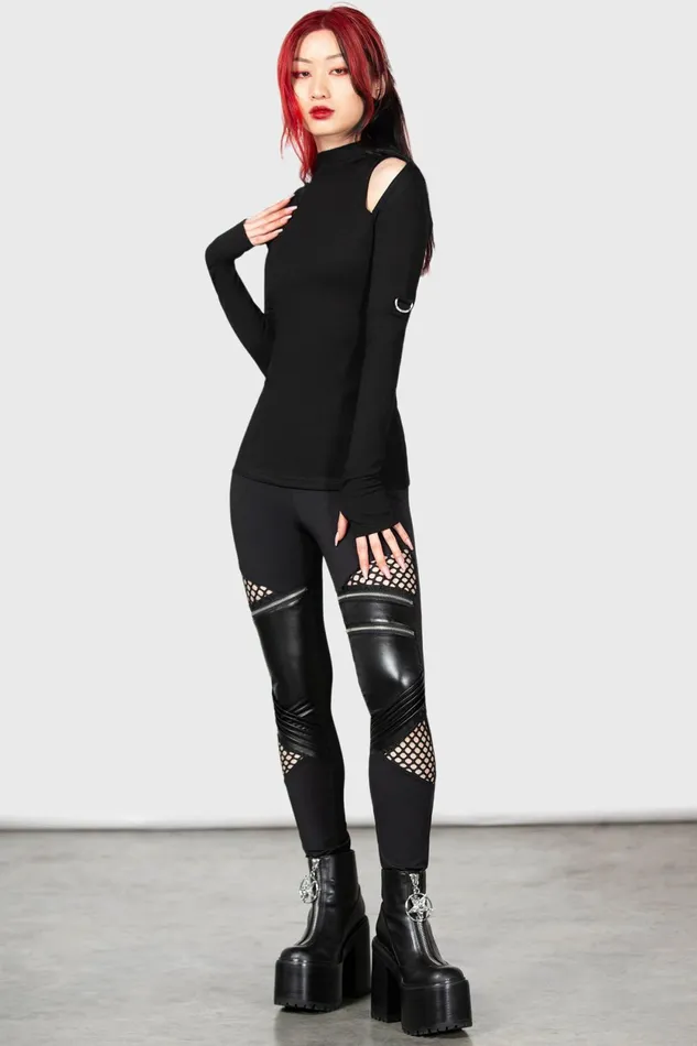Women Leggings Killstar Neo Noir Leggings