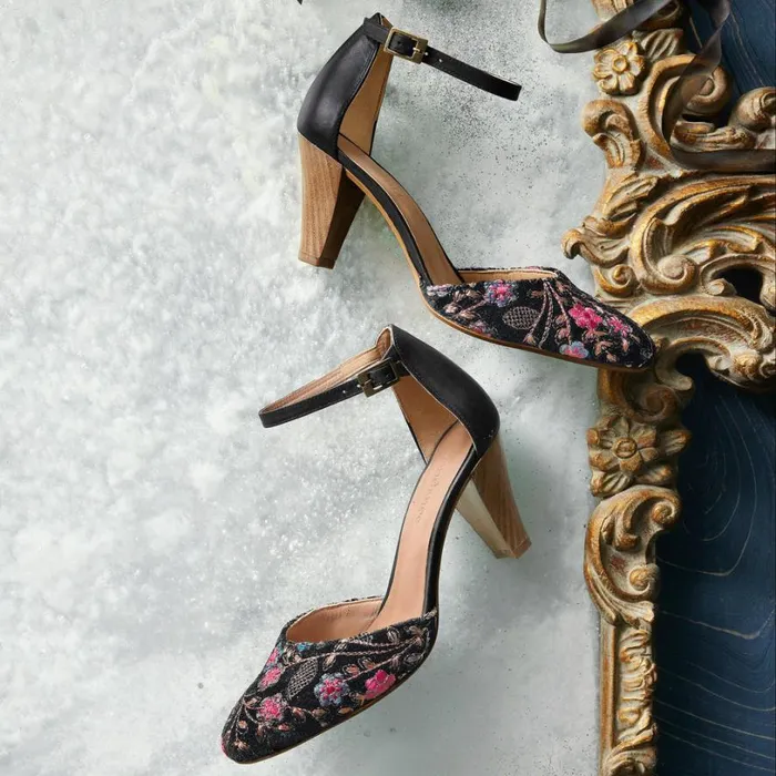 Women Lilia Heels Black Multi Sundance Catalog Shoes
