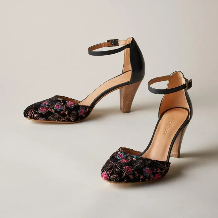 Women Lilia Heels Black Multi Sundance Catalog Shoes Women Lilia Heels Black Multi Sundance Catalog Shoes