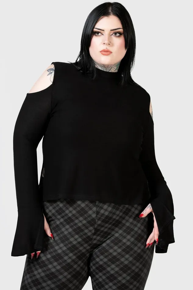 Women Long Sleeves Killstar Branwen Top