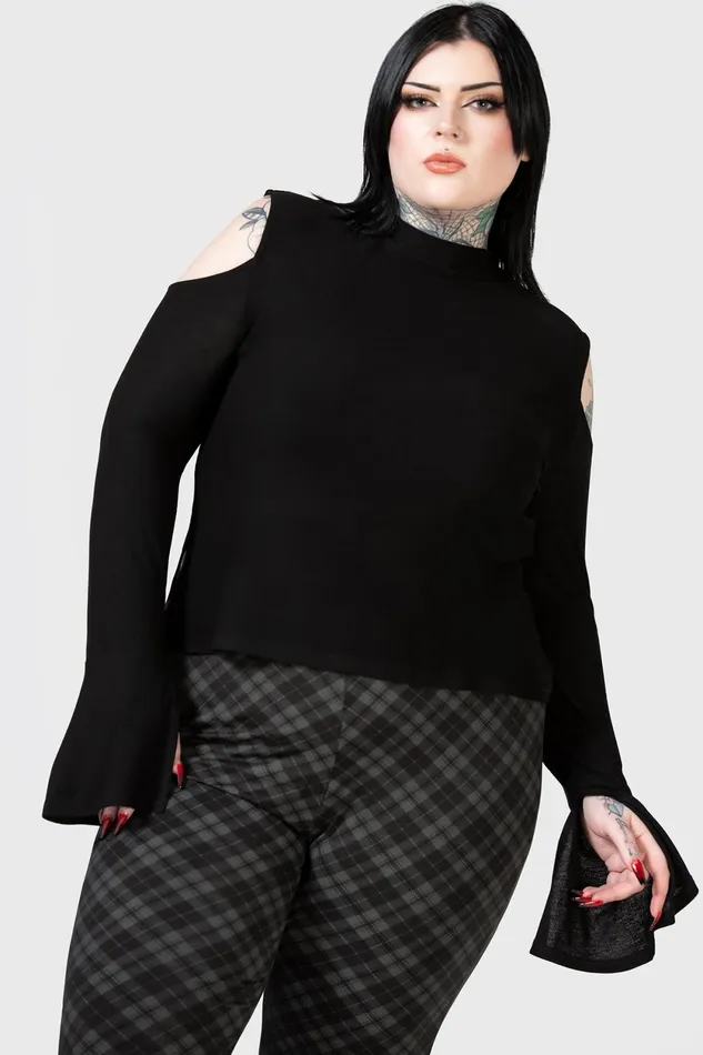 Women Long Sleeves Killstar Branwen Top