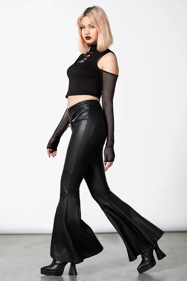Women Long Sleeves Killstar Dark Half Long Sleeve Top