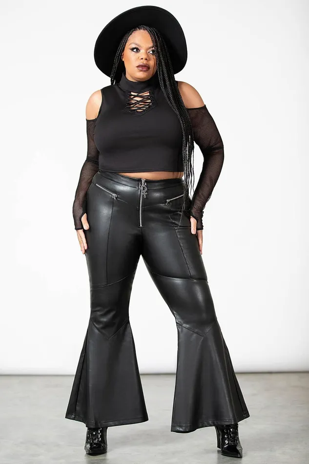 Women Long Sleeves Killstar Dark Half Long Sleeve Top