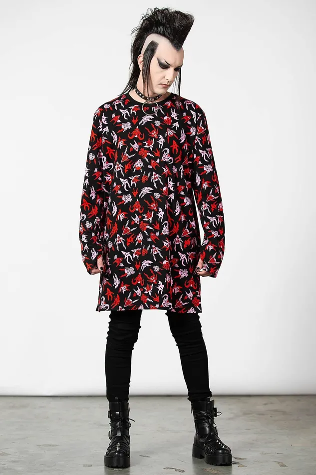 Women Long Sleeves Killstar Demoniac Long Sleeve Top