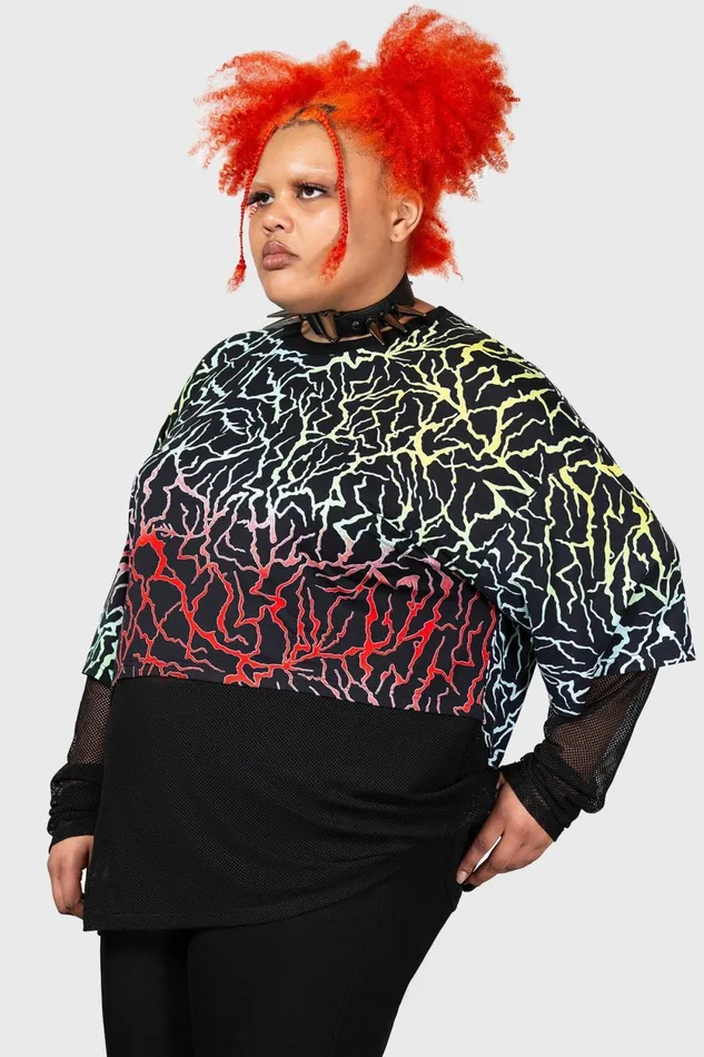 Women Long Sleeves Killstar Heaven Sent Top