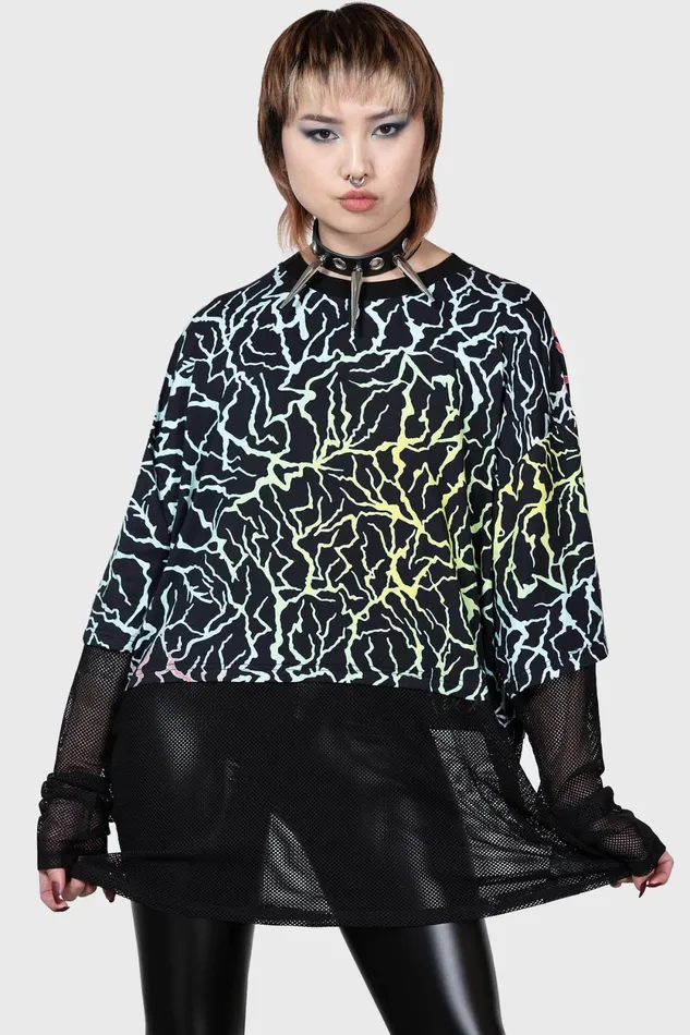 Women Long Sleeves Killstar Heaven Sent Top