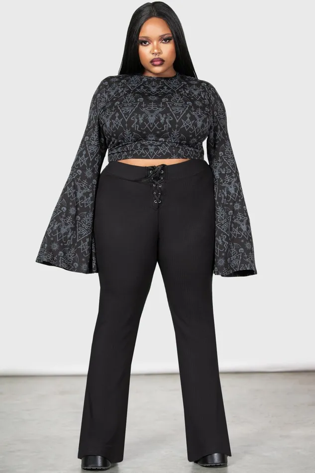 Women Long Sleeves Killstar Nightmagick Top
