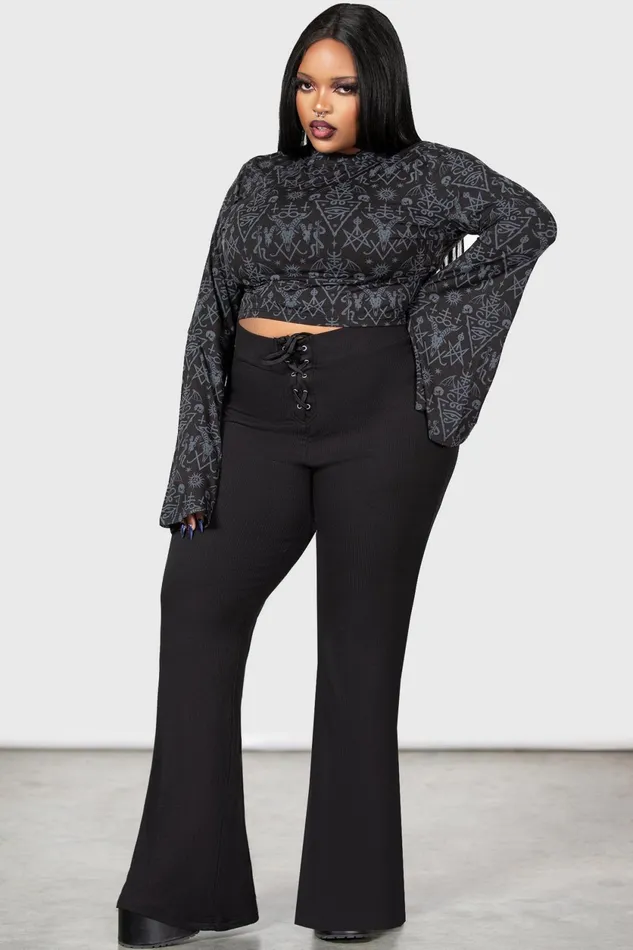 Women Long Sleeves Killstar Nightmagick Top