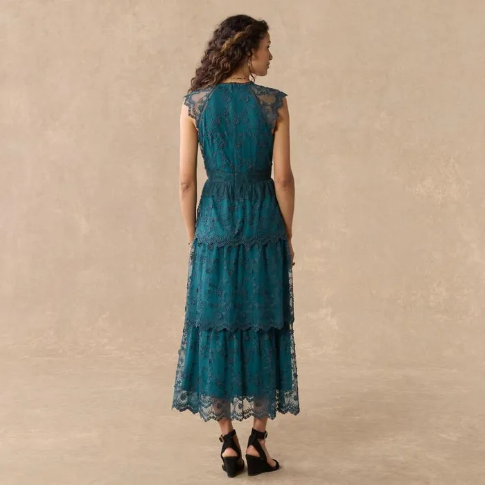 Women Loren Lace Dress Emerald Sundance Catalog Dresses and Jumpsuits Women Loren Lace Dress Emerald Sundance Catalog Dresses and Jumpsuits