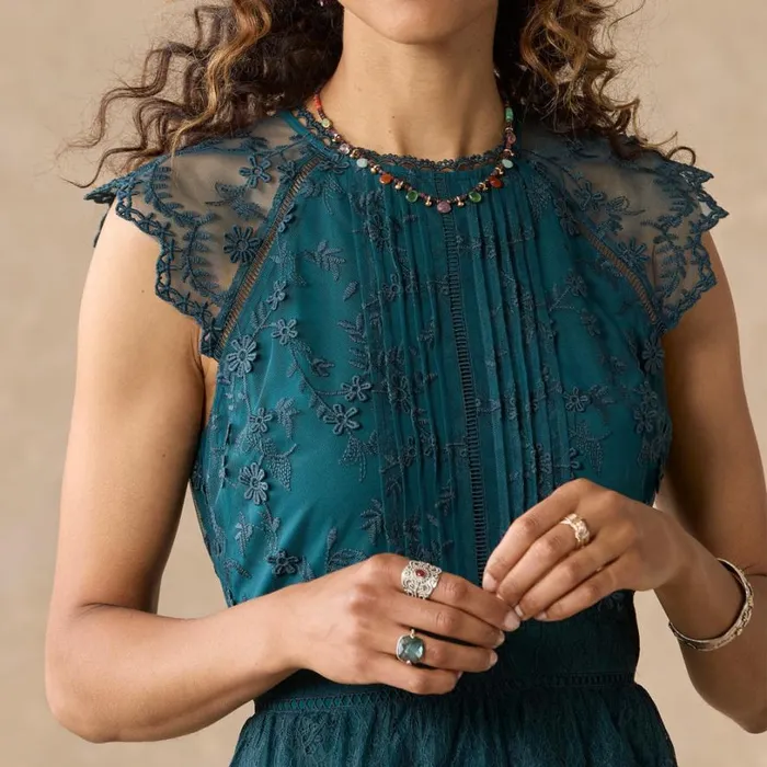 Women Loren Lace Dress Emerald Sundance Catalog Dresses and Jumpsuits Women Loren Lace Dress Emerald Sundance Catalog Dresses and Jumpsuits