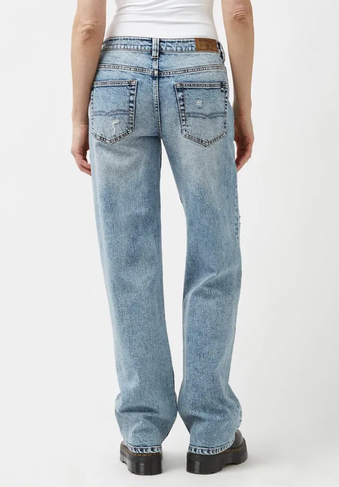 Women Low and Loose Gwen Sanded Jeans Indigo Buffalo David Bitton Wide and Balloon Leg