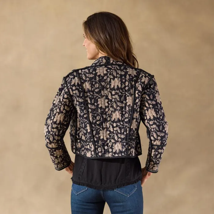 Women Magnolia Dali Jacket Black Floral Sundance Catalog Jackets and Coats Women Magnolia Dali Jacket Black Floral Sundance Catalog Jackets and Coats