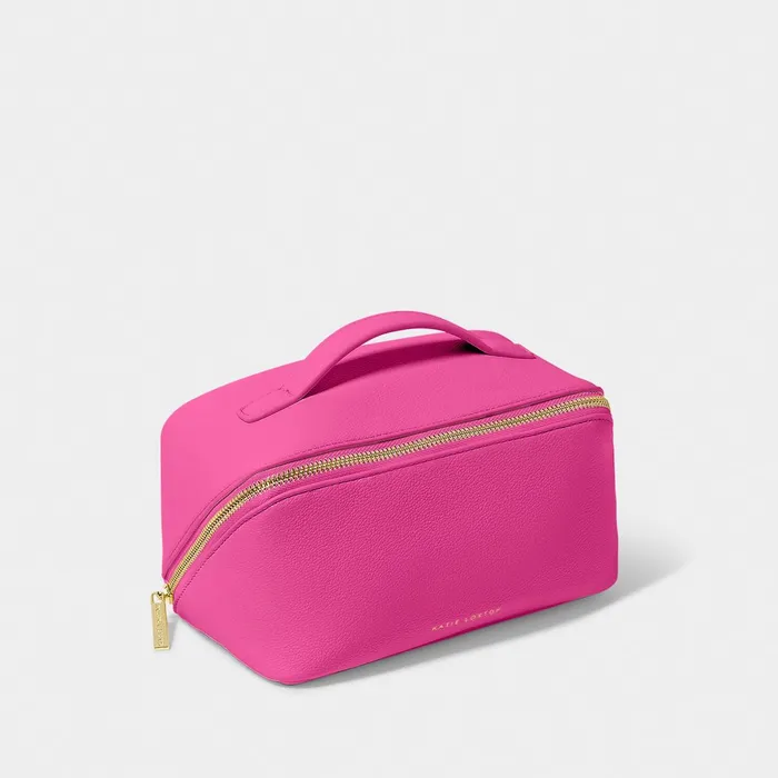 Women Makeup and Wash Bags Katie Loxton Personalised Makeup And Wash Bag In Magenta