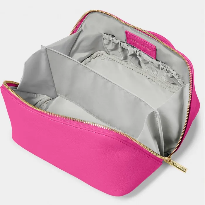 Women Makeup and Wash Bags Katie Loxton Personalised Makeup And Wash Bag In Magenta
