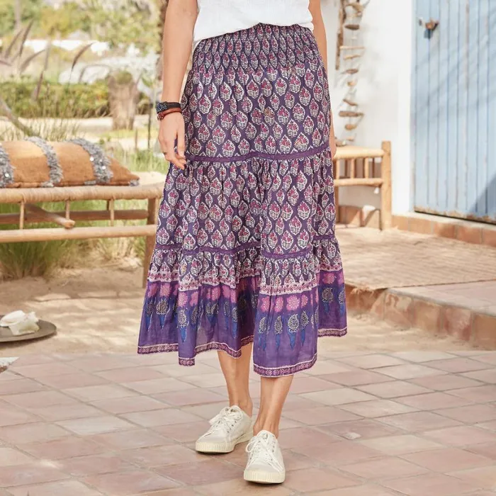 Women Mandy Maxi Skirt Purple Sundance Catalog Skirts