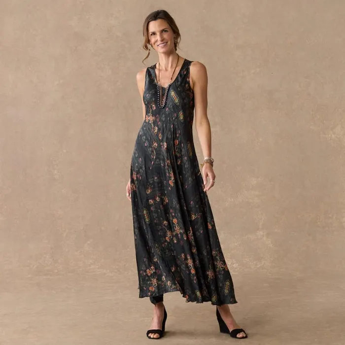Women Manning Floral Dress Petite Black Sundance Catalog Dresses and Jumpsuits Women Manning Floral Dress Petite Black Sundance Catalog Dresses and Jumpsuits