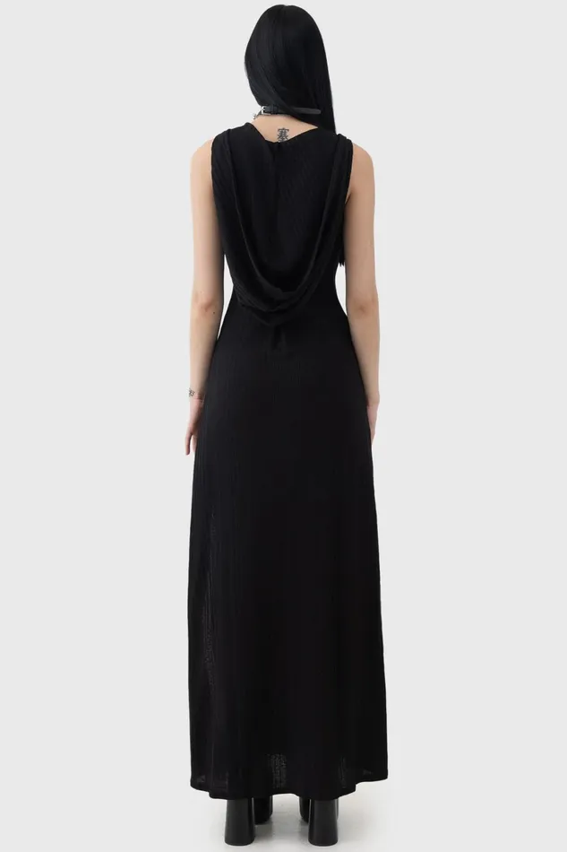 Women Maxi Killstar Hexin Hooded Dress