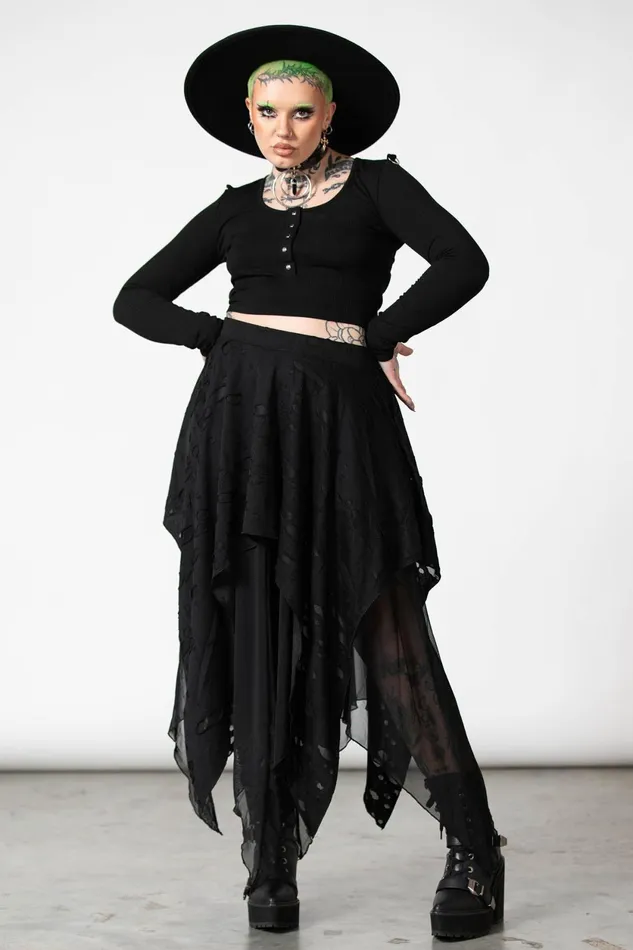 Women Maxi Skirts Killstar Death Valley Skirt