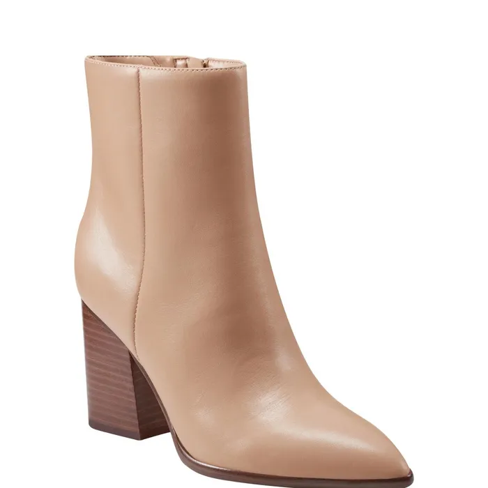 Women Melysa Dress Bootie Light Natural Leather Marc Fisher Boots and Booties