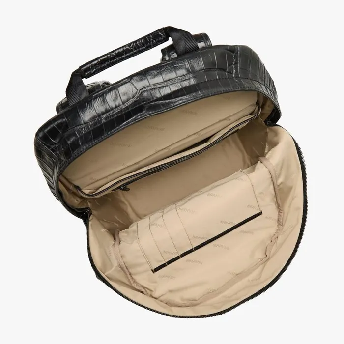 WomenMen Brahmin Backpacks Lucas Backpack Black Baypoint