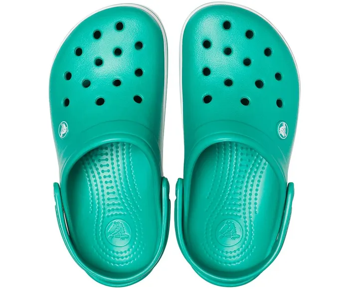 WomenMen Crocband Clog Deep Green White Crocs Clogs
