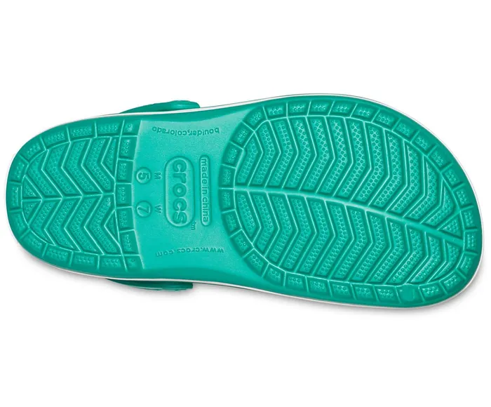 WomenMen Crocband Clog Deep Green White Crocs Clogs