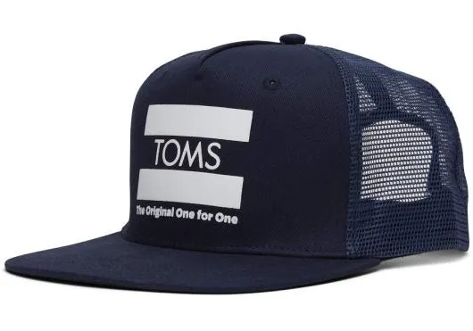 WomenMen Original One For One Trucker Hat Navy TOMS Hats and Beanies