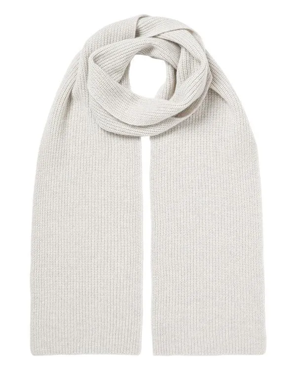 WomenMen Unisex Ribbed Cashmere ScarfIn Pebble Grey Pebble Grey NPeal Cashmere Scarves WomenMen Unisex Ribbed Cashmere ScarfIn Pebble Grey Pebble Grey NPeal Cashmere Scarves