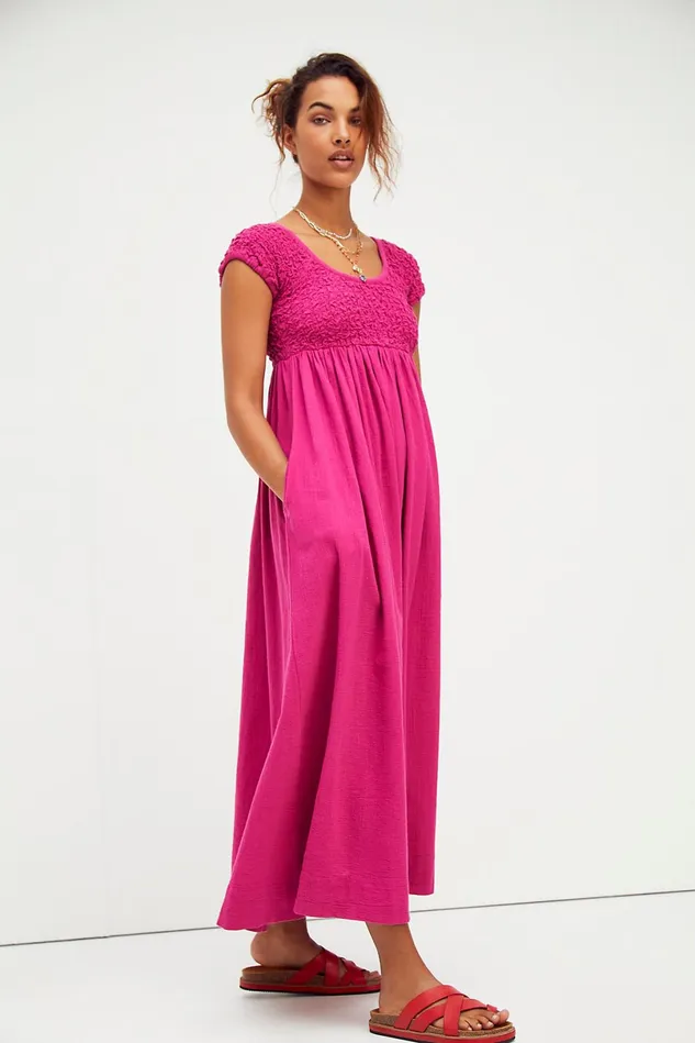 Women Midi Dresses Free People All Eyes On You Midi Dress Azalea