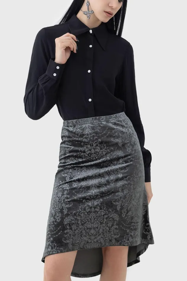 Women Midi Skirts Killstar Haunted Lover Midi Skirt